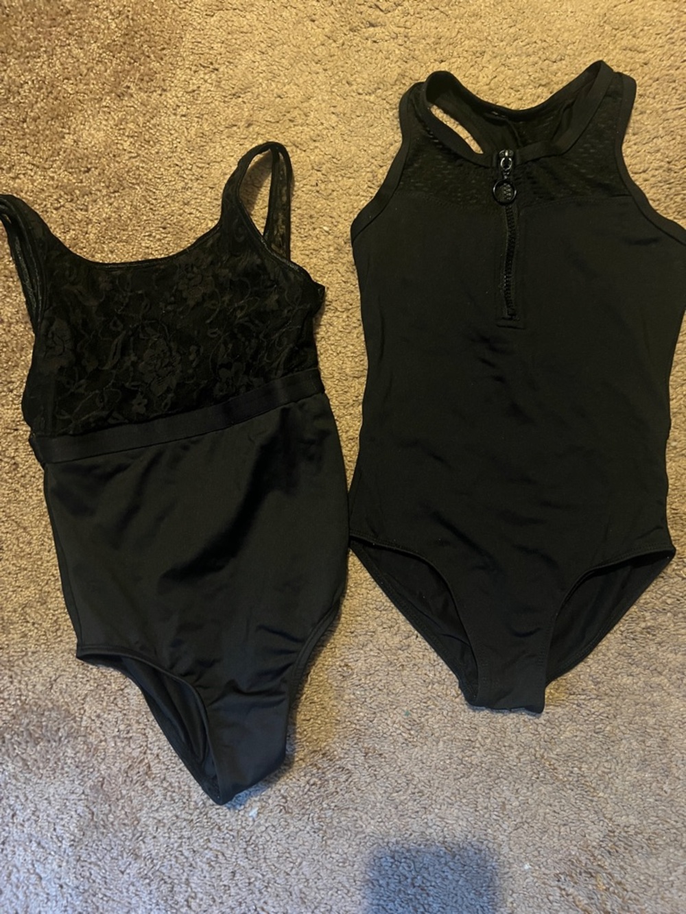 Danz N Motion Bundle of 2 Black Ballet Leotards